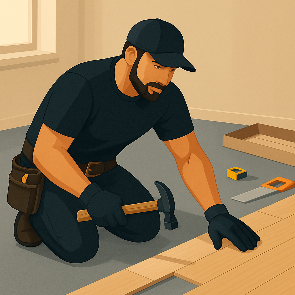 Laminat verlegen und Sockelleisten montieren – Montageservice Gütersloh Bielefeld Paderborn